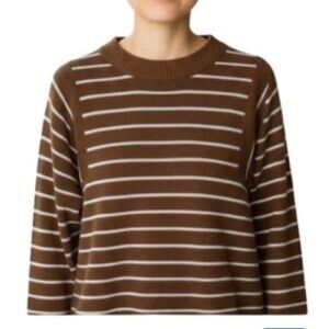 Ricki knitted brown and cream sweater large